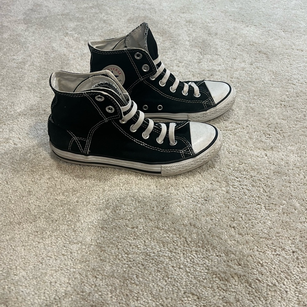 Converse Black and White Kids High-Top Sneakers
